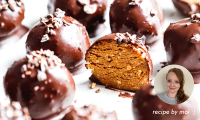 Chocolate Covered Peanut Butter Energy Balls
