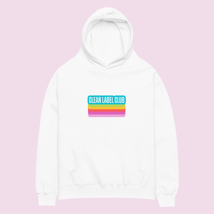 "Clean Label Club" Oversized Hoodie